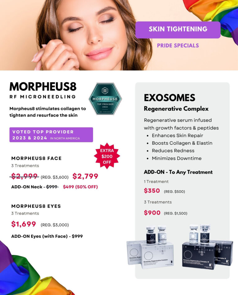 JUNE 2025 Pride Specials Morpheus8 &amp; Exosomes