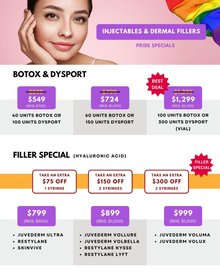 JUNE 2025 Pride Specials Neurotoxin &amp; Filler