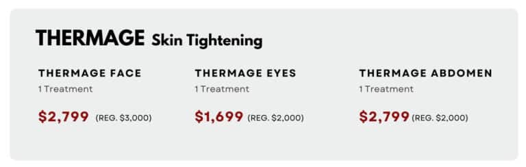 AUGUST 2025 Specials Thermage